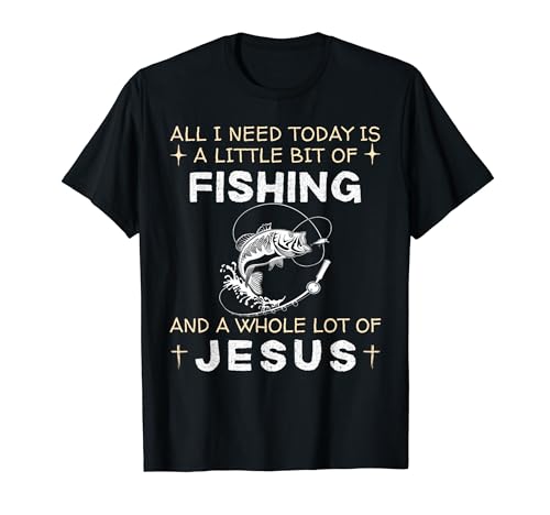 T-shirt amusant de pêche et de jésus T-Shirt
