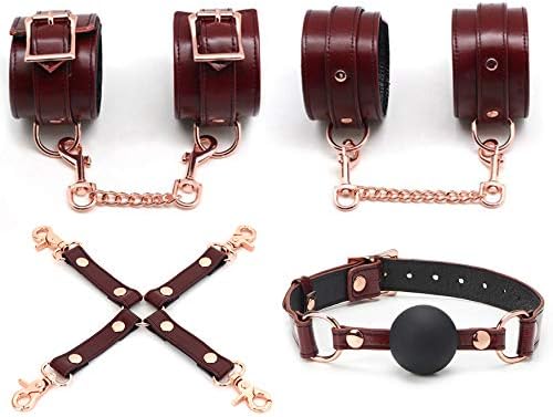 Liebe Seele リーベゼーレ Smグッズ 拘束 4点 セット ワインレッド 本革 コスプレ 女王様 高級 Liebe Seele Sm