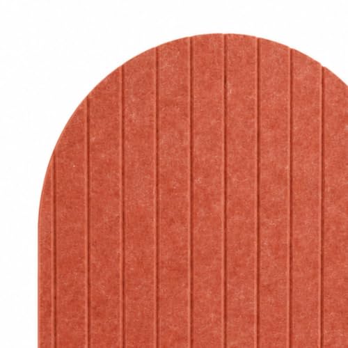 Image of MMT Acoustix Arch Felt Acoustic Wall Panel | Sound Proofing for Room |Premium Acoustic Panel |Pin Board for Wall |Sound Absorbing Panels | Arch Felt Acoustic Wall Panel |Rust| 120 x 60 cm | 1 Pcs