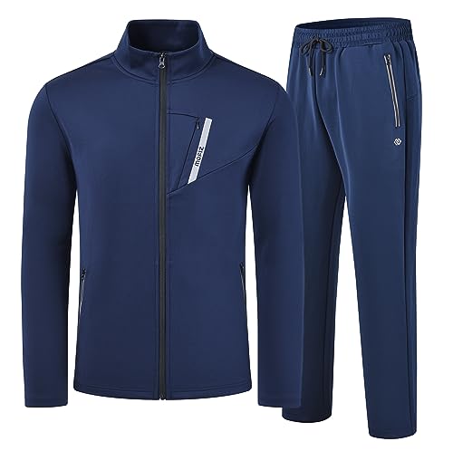 Mofiz Mens Tracksuit Jogging Sports Sweatsuit Comfortable Outfits Casual Athletic Pants Full Zip Jacket 2 Piece #TOP10