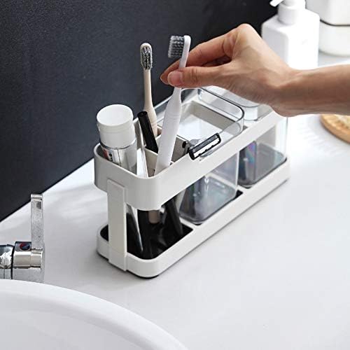 Toothbrush Rack Toothbrush Cup Set Bathroom Plastic Household Couple Toothbrush Holder Wash Cup Set Mouthwash Cup