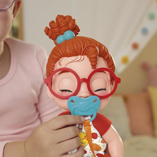 Baby Alive Lil Dreamer Dottie Doodle Sleepy Baby Doll Set, Red Hair, Fun Sleepover Theme, Preschool Toys for Girls & Boys 3 Years & Up by Baby Alive - Image 9