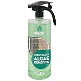 GLEAN Green Clean Algae Remover | 1L Covers 10m² | Ready to Use Spray | Patio Cleaner for Moss, Mould, Lichen & Algae | Spray and Leave | Paths, Fences, Roof Tiles, Decking, Brick & Concrete Surfaces
