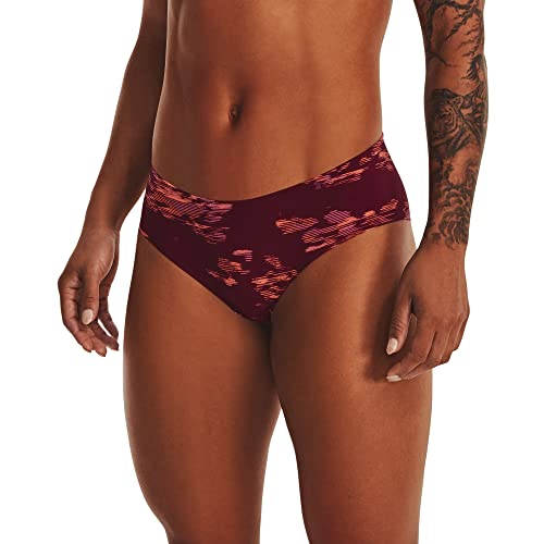 Under Armour Pure Stretch Hipster 3-Pack Print Pace Pink/Dark Cherry/Afterglow LG (US 12-14)