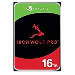 Seagate IronWolf Pro, 16 TB, Enterprise NAS Internal HDD –CMR 3.5 Inch, SATA 6 Gb/s, 7,200 RPM, 256 MB Cache for RAID Network Attached Storage (ST16000NT001)