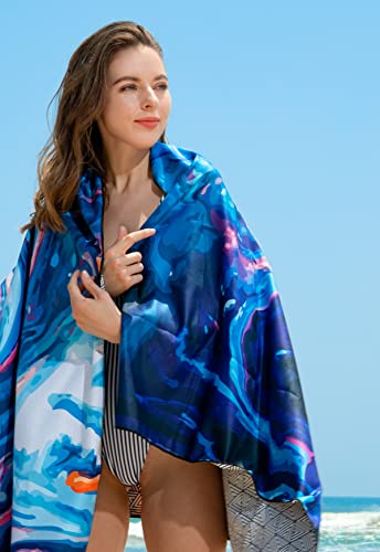 Darchen Microfiber Beach Towel - Quick Dry Sand Free Swim Towel Oversiezed Large Beach Towel(2 Sizes Printed) For Kids And Adult, Compact Lightweight #TOP5