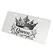 LHUAIKI Crown Queen Front License Plate Car Decorative License Plates Aluminum Metal Decor Accessory Novelty Vanity Tag Cover with 4 Holes for Men Women 6