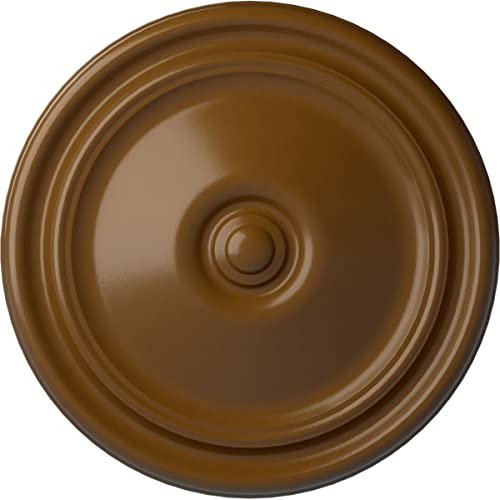 Ekena Millwork CM12RESTF 12" x 1-3/4" Reece Ceiling Medallion, Smokey Topaz
