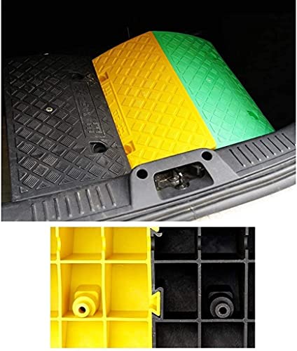 Rampa para bordillo de entrada, rampa de umbral para silla de ruedas de plástico, fácil de instalar, para bicicletas, utilidades públicas, escaleras exteriores, entradas escolares y peldaños miniatura 4