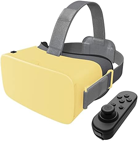 DESTEK VR Headset V5 Combo & White-20211215 (Yellow)