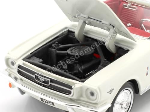 Ford Mustang Convertible 1964 1/24 Motormax miniatura 6