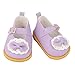 Hellery Scarpe per Bambole da 18 Pollici Accessori per Vestiti per Bambole Accessori per Bowknot Giocattoli Scarpe per Bambole Appena Nate per Il Nuovo Anno - Viola
