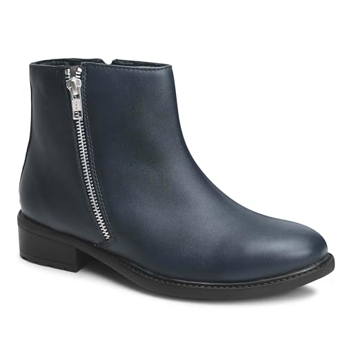 Image of CLOG LONDON Ankle Boots for Women With Side Zipper | Fashionable and Comfortable Boots for Casual and Office Wear