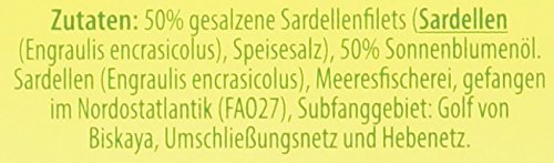Feinkost Dittmann Sardellen in Sonnenblumenöl MSC zertifiziert (1 x 80 g)