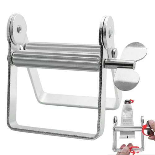 Extractor de pasta de dientes y oleos de aluminio anodizado con rodillo de arrastre 3