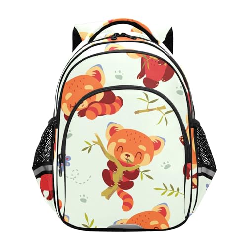 Sac à dos d'école panda rouge idéal pour le collège et le week-end