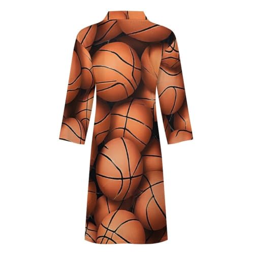 Juego de tres tapetes para piso de terciopelo coral con estampado naranja Basketball Orange Print miniatura 5
