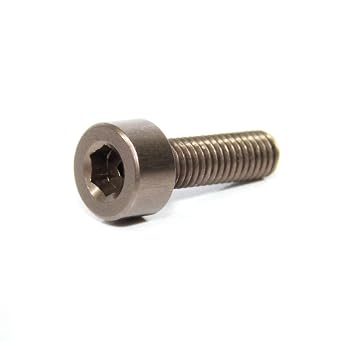 5pcs M38mm Titanium Gray Aluminum Alloy 7075 Hex Bolt Socket Head Cap Screws