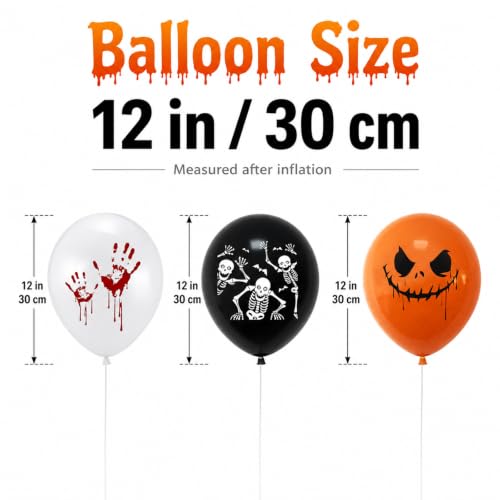 30 Pcs Halloween Balloons Games Birthday Party Favor Supplies Decorations — photo 2