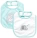 Petit Lem Baby-Boys Newborn Elephant 2 Pack Bib