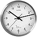 Price comparison product image Youshiko Radio Controlled Wall Clock (Official UK & Ireland Version), Premium Quality, Silver Bold Classic Design, Aluminium Case 20cm, 8-Inch Diameter, Home/Kitchen/Office/School Clock, Easy to Read