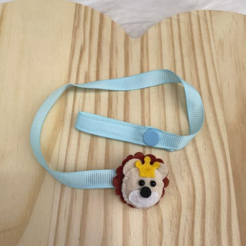 Kit Recem Nascido Leãozinho Bebê Sapatinho Touca Luvas Prendedor Bico