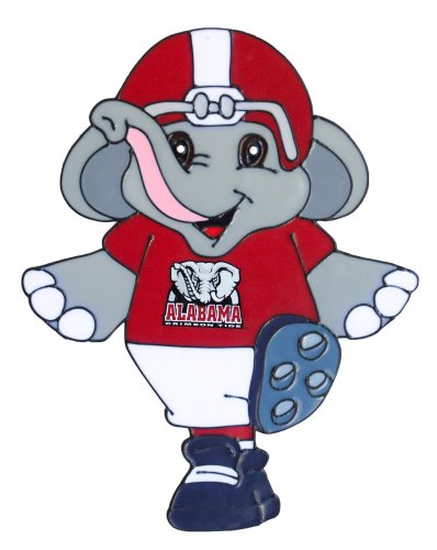 Mascotte de fenêtre Alabama Crimson Tide sans trace adhésif repositionnable