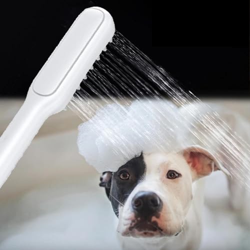 1 Hunde-Duschkopf – Haustierpflege-Werkzeug, interaktives Hundewaschsprüher | Bequemer Haustier-Reinigungs-Duschkopf, Handheld-Zubehör für langhaarige Haustiere, 22,9 x 2,8 cm