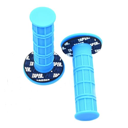 22-24（mm） handle grips Motorcycle Motocross Hand Grips Dirt Bike Gel Handle Bar Universal dirt bike pit bike (Color : Sky Blue)