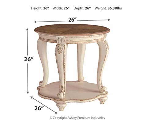 Signature Design By Ashley T743-6 Realyn French Country Two Tone Round End Table thumb #2