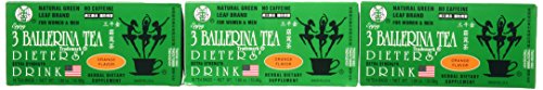 3 ballerina tea dieters drink extra strengh orange flavor (3 boxe…