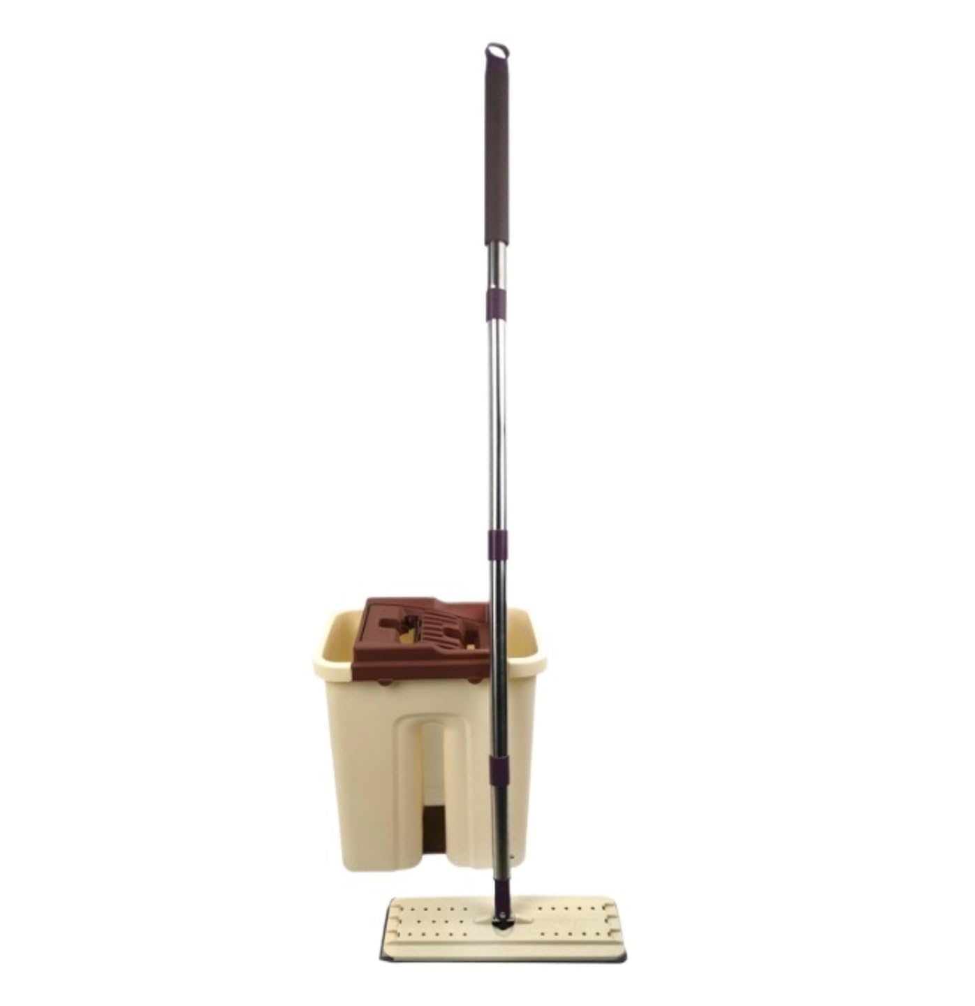 Fregona Mopa Fregona Giratoria Manos Libres, Fregona Plana Exprimible, Limpiador De Pisos con Balde, Adecuada para El Hogar Y La Sala De Estar Mopas De Limpieza Suelos
