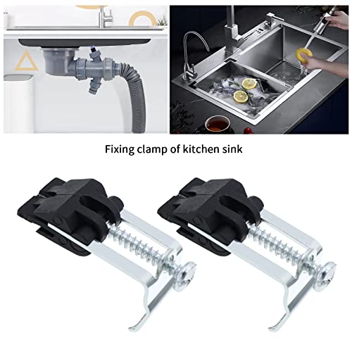 EMSea 10Pcs Undermount Sink Clips Kitchen Sink Clips Installation Repair Hardware Clips Fastener Support for Kitchen Bathroom Shower Room - Image 2