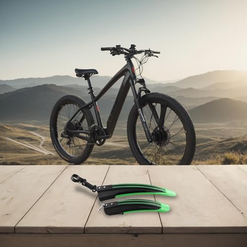 Parafanghi personalizzabili per bici da strada, aerodinamici per una migliore efficienza ciclistica (verde)