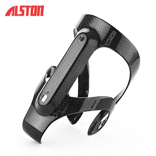 Alston Bottle Cage (Bc1020-L) Carbon Fiber Bicycle Bike Light Drink Water Bottle Cage Holder,Quick And Easy To Mount, Great For Road And Mountain Bikes #TOP1