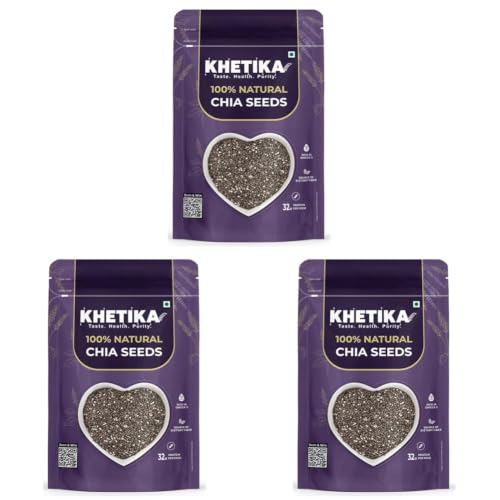 Image of Khetika Chia Seeds 500g (Pack of 3)