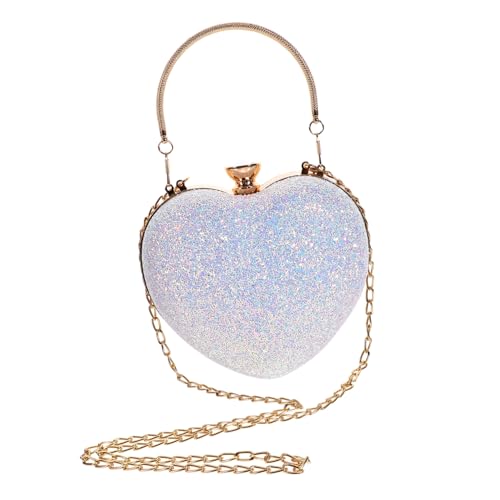 Paquet à bandoulière cœur pour femme petit sac de soirée pratique