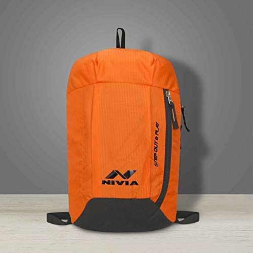 Image of Nivia Pulse Junior 2.0 Backpack For Men & Women, Water-Resistant Sports Backpack, Lightweight, Durable 600D Polyester, Double-Zip Main Compartment & Secure Front Pocket, Capacity-10 Litres