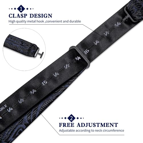 Corbata de moño clásica para hombre MVUYO FMURY-456 miniatura 6