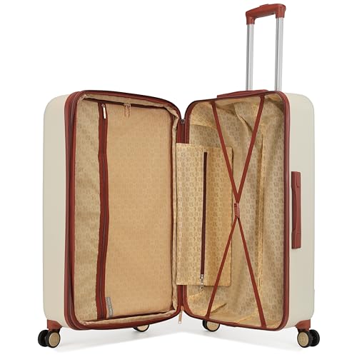 Badgley Mischka Mia 3-Piece Expandable Polycarbonate-ABS Retro Luggage Set (Champage)2
