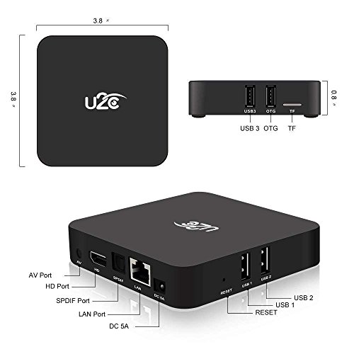 U2C X Plus, Android 7.1 TV Box, Amlogic S912 Octa Core [2GB RAM+16GB ROM] 64 Bit Smart TV Box Dual Band WiFi 2.4GHz/5GHz Model Media Player [2018 Newest] - Thumbnail 7