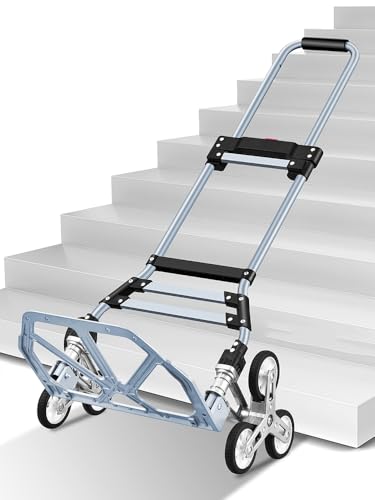 Carretilla plegable para mano con ruedas de aluminio liviana miniatura 3