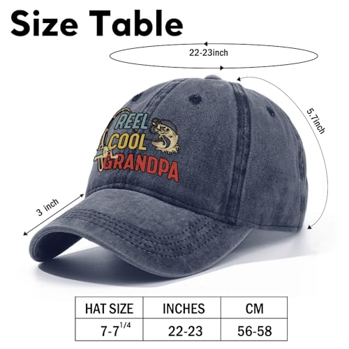 Image of Fishing Adjustable Cotton Baseball Cap, Funny Trucker Hat Gift for Men Women Grandpa Dad Fishing Lover Fisherman