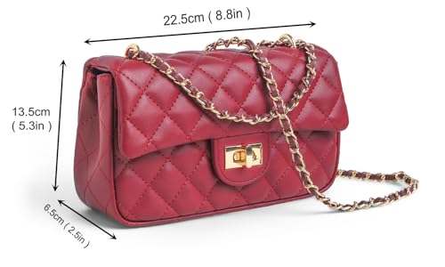 Image of FEVERSOLE Crossbody Bag Vegan Leather Women Retro Small Saddle Satchel Shoulder Bag Tote With Long Adjustable Strap