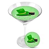 Snowy River Cocktail Toppers, Edible Topper for Cocktails, Milk Shakes, Cakes and Ice Cream (St.Paddy's, 6 Pack)