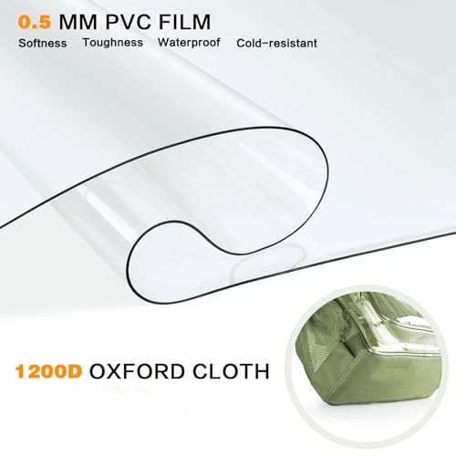 Image of PAMANO Clear Backpack Transparent Heavy Duty School PVC Bookbag See Through Bag Boys and Girls for College Work Travel Security