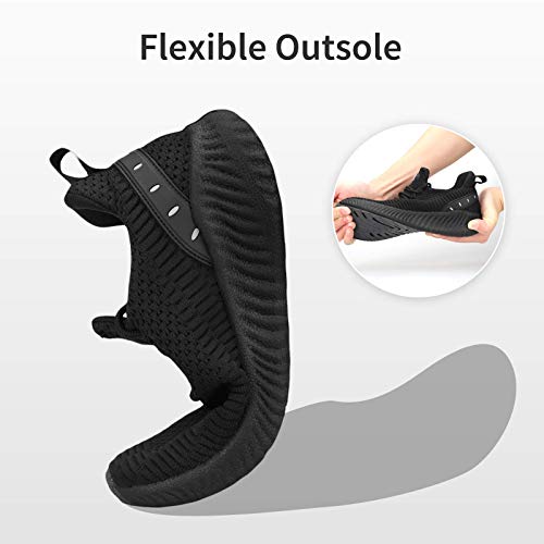 Flysocks Women's Casual Shoes, 13-All Black, 92