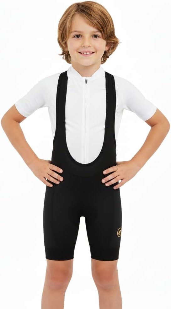 Kids Cycling Shorts Boys Girls Balance Bike Youth 3D Padded Cycling Bib Shorts