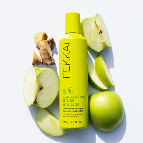 Fekkai Apple Cider Detox Rinse - 8.5 Oz - Detangling Treatment - Salon Grade, Ewg Compliant, Vegan & Cruelty Free - Promotes Hair & Scalp Health #TOP4