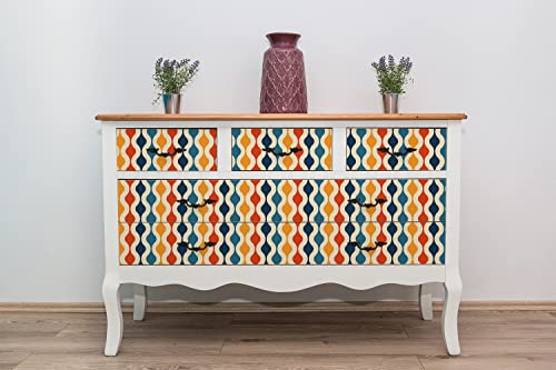 Pegatinas para muebles que cubren imperfecciones con diseño retro 5